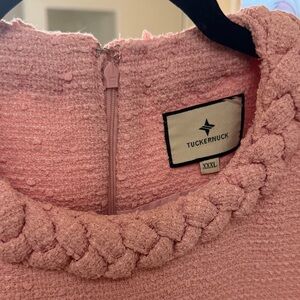 Tuckernuck Pink Tweed Jackie Dress